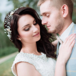 Elegante idee frisuren für hochzeit Bräutigam und Braut