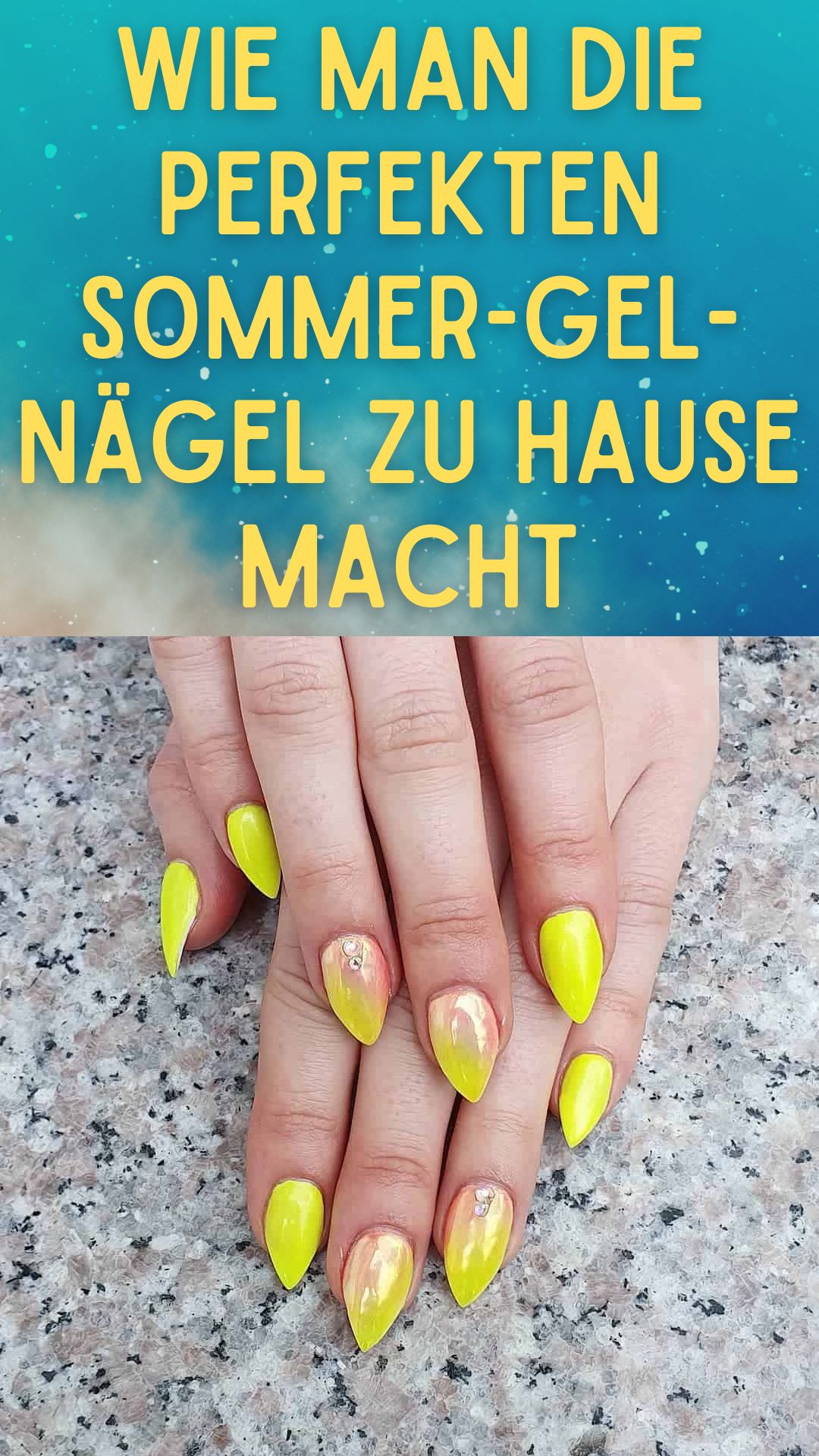 Wie man die perfekten Sommer-Gel-Nägel zu Hause macht 🌞💅 Wie man die perfekten Sommer-Gel-Nägel zu Hause macht 🌞💅