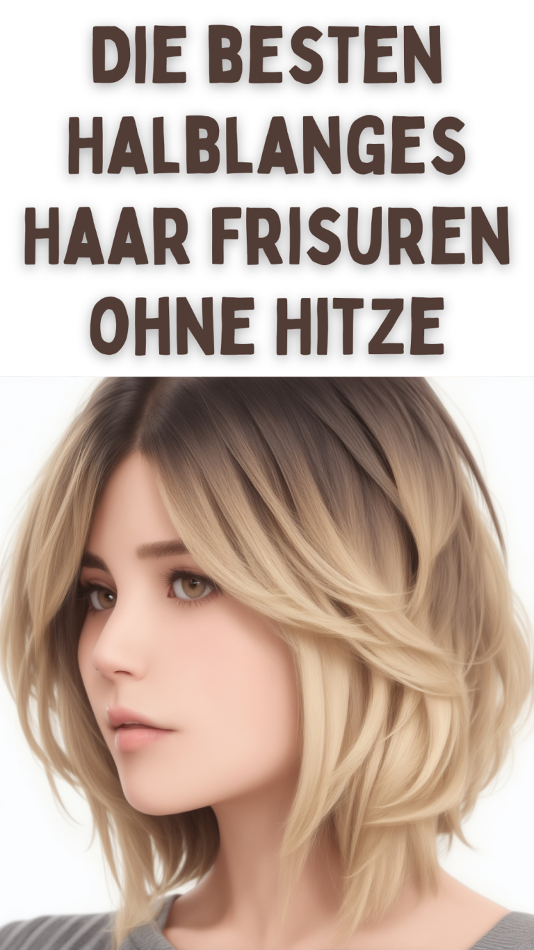 Frisuren Für Halblanges Haar Ab 60 Die besten Halblanges Haar Frisuren ohne Hitze - Frisur Ideen