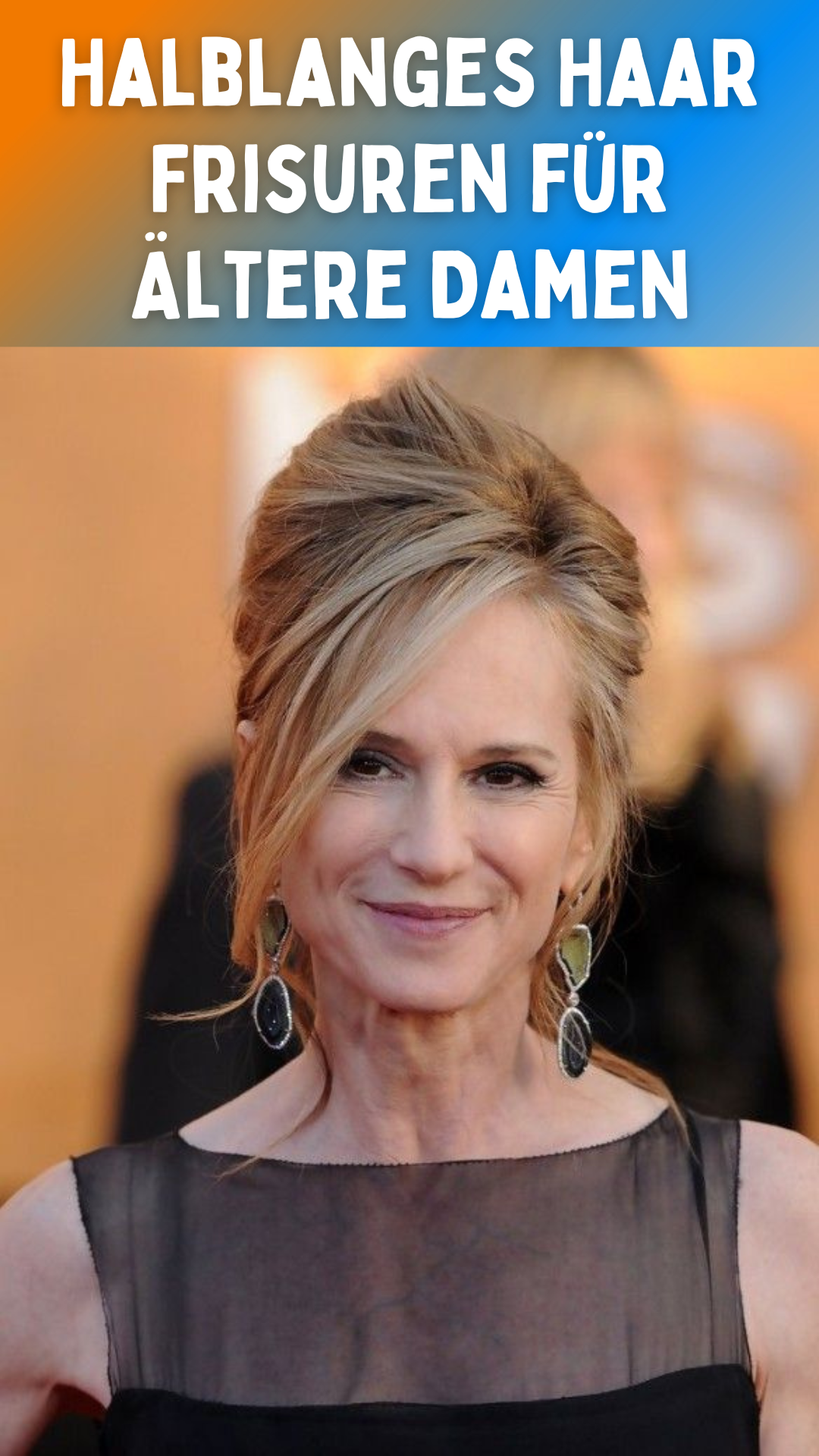 Halblanges Haar Frisuren für Ältere Damen