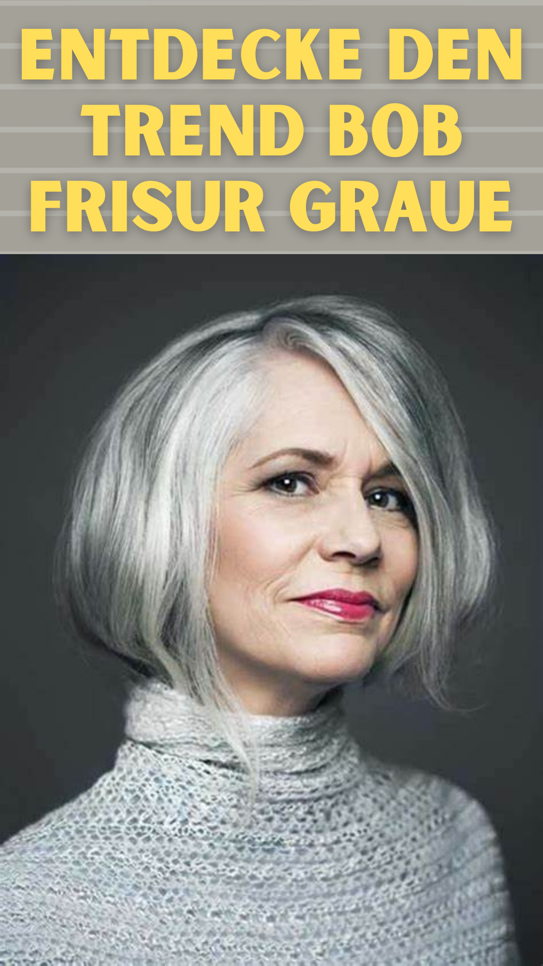 bob frisur graue haare