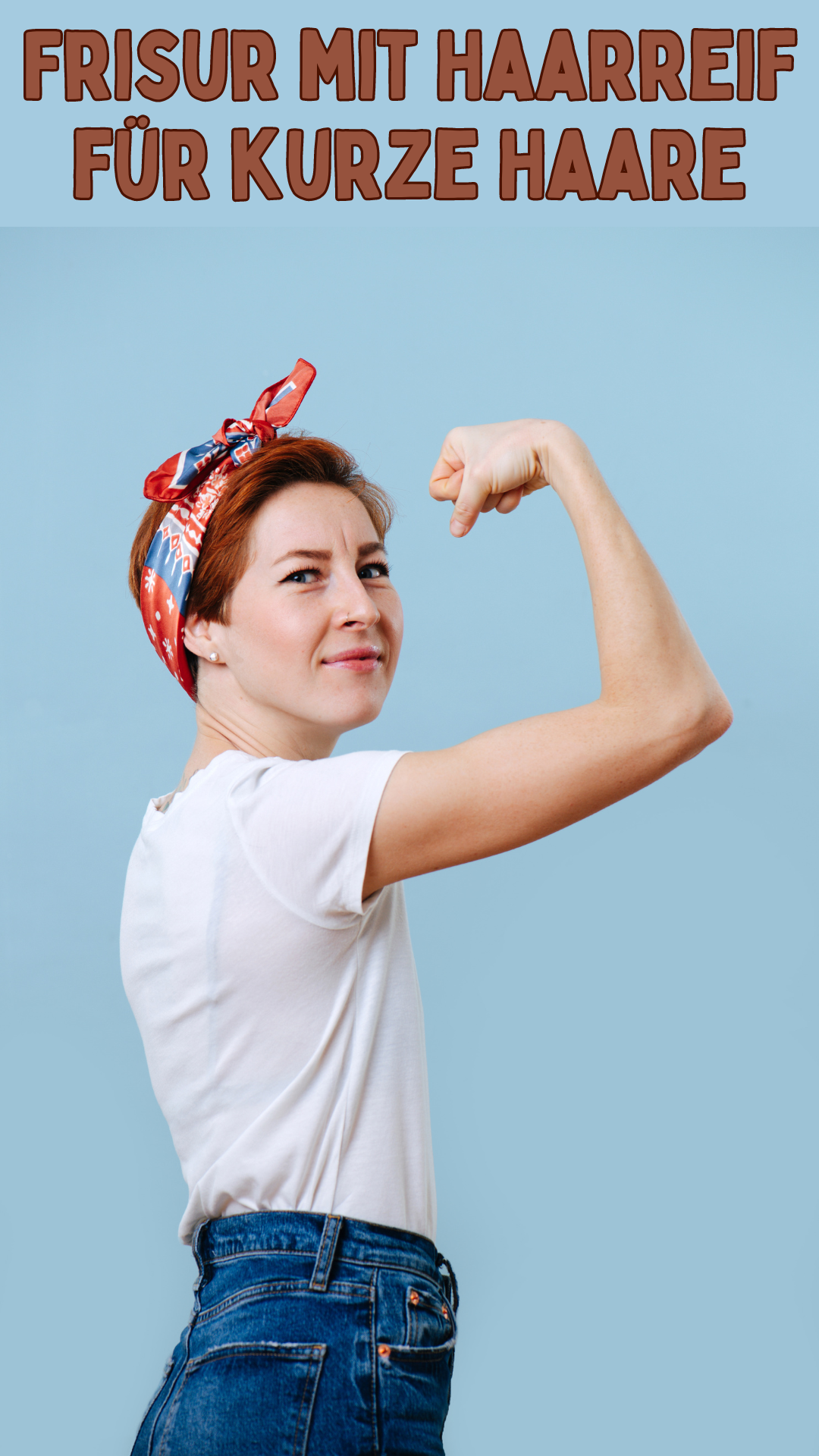 Frisur mit Haarreif für kurze Haare