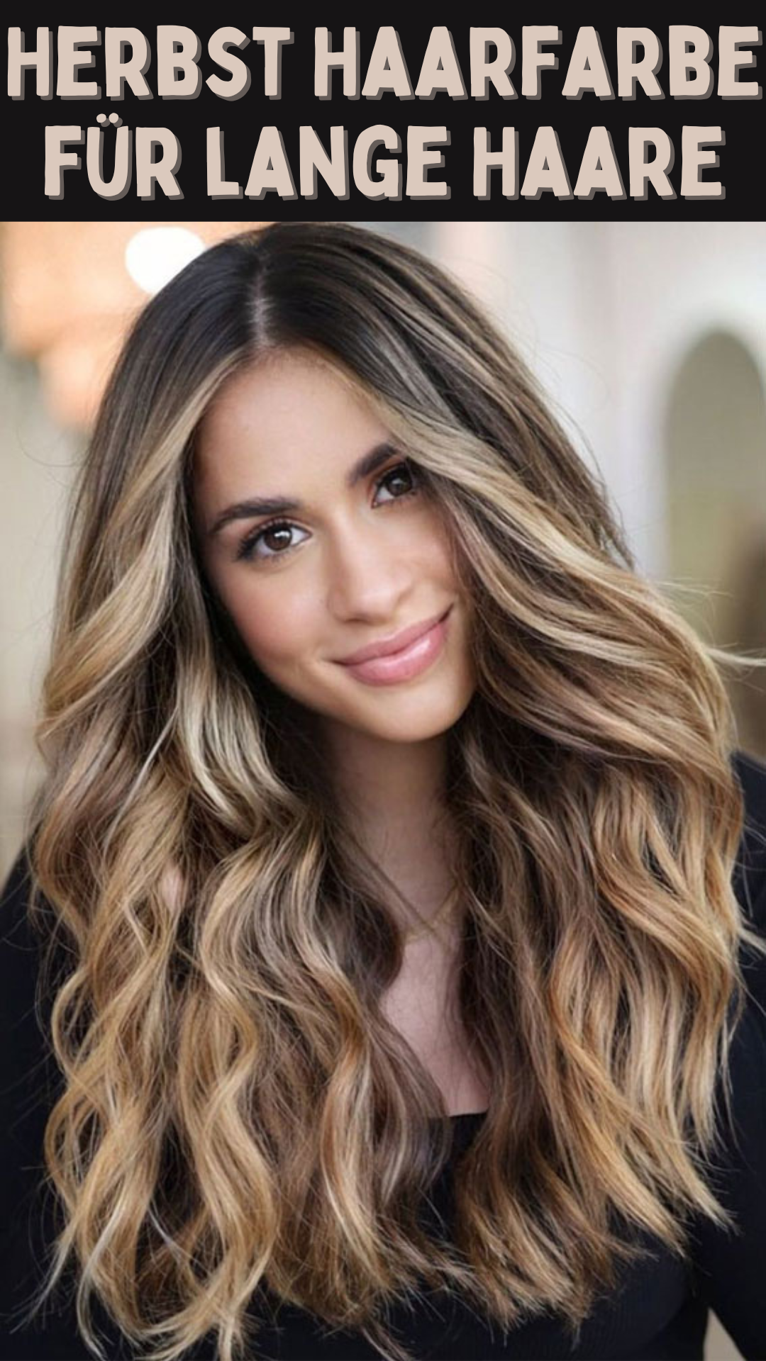 Herbst Haarfarbe für lange Haare