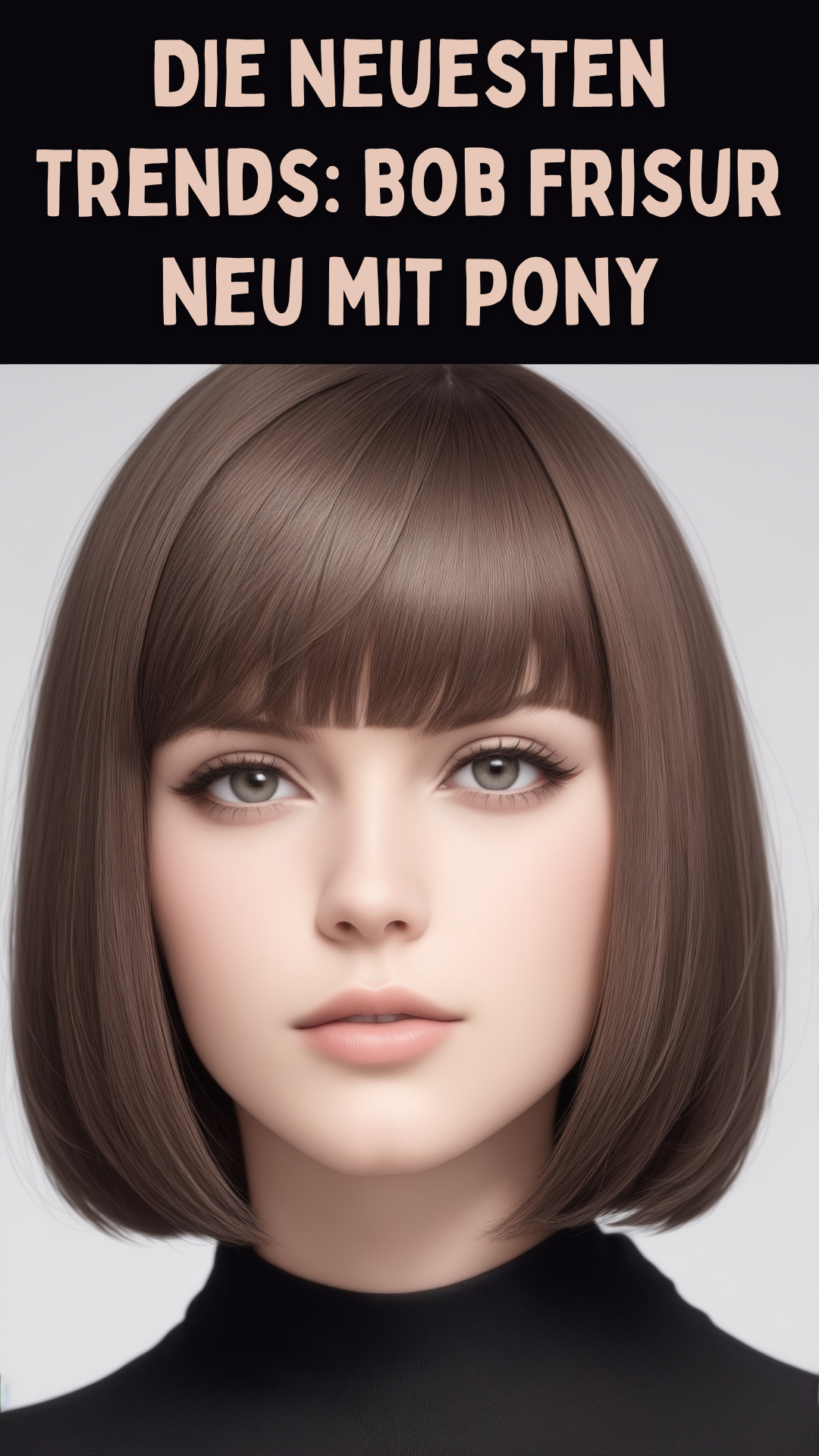 Die neuesten Trends Bob Frisur neu mit Pony