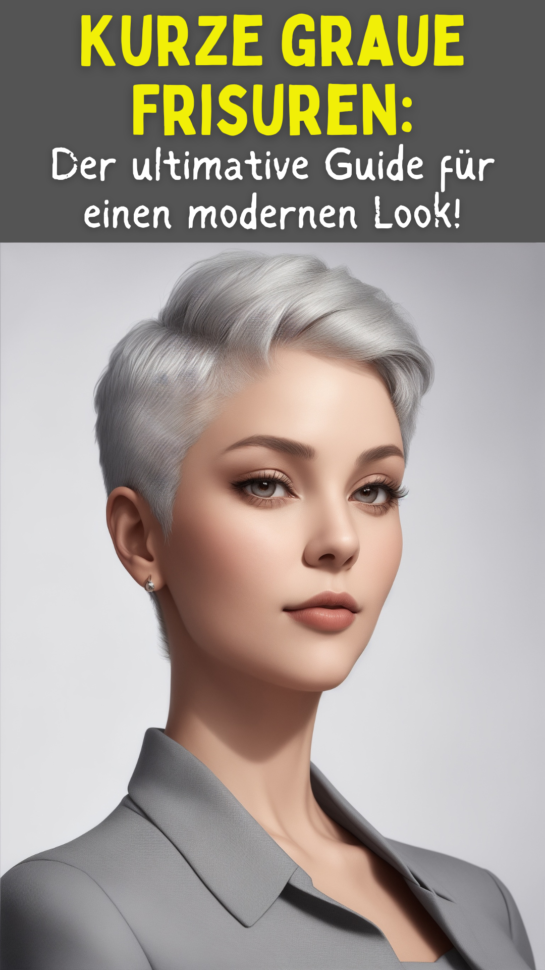 Kurze graue Frisuren: Der ultimative Guide für einen modernen Look!