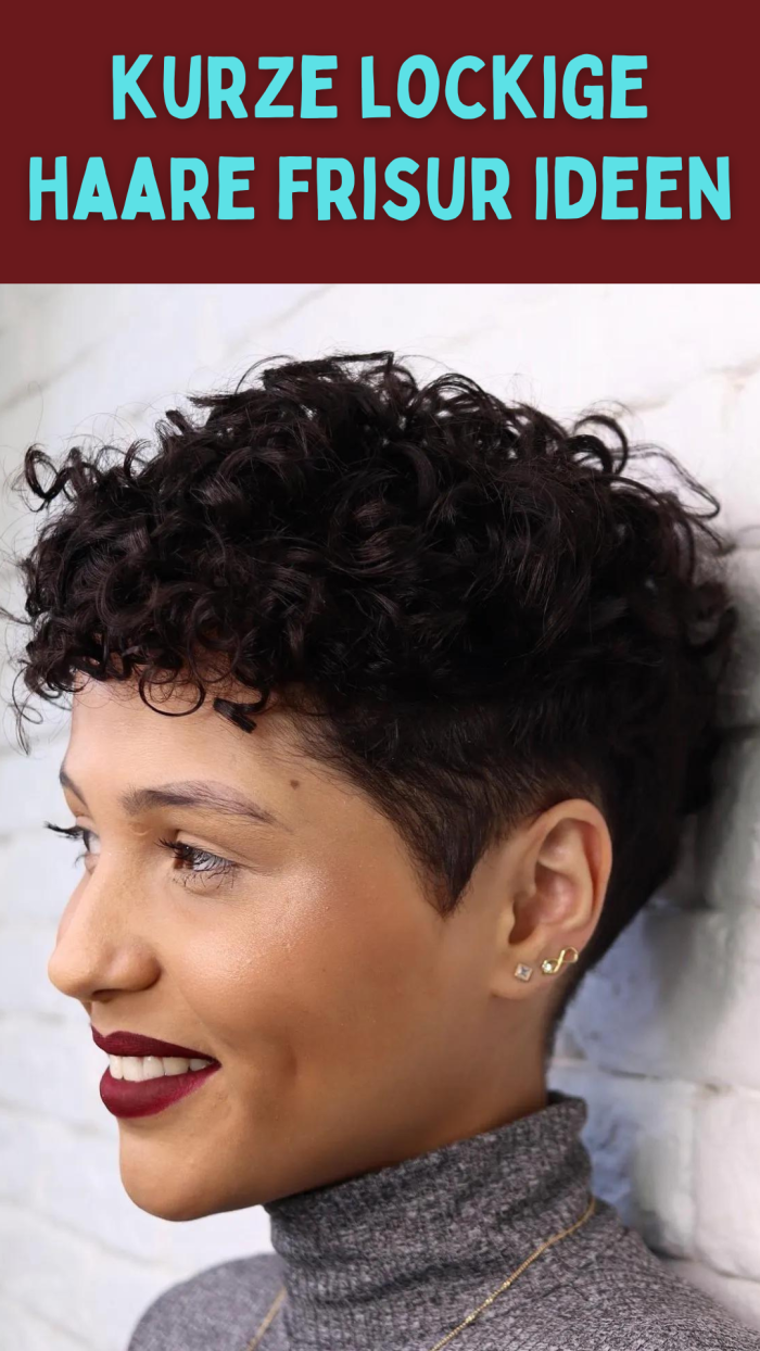 kurze lockige haare frisur ideen