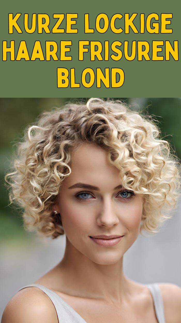kurze lockige haare frisuren blond