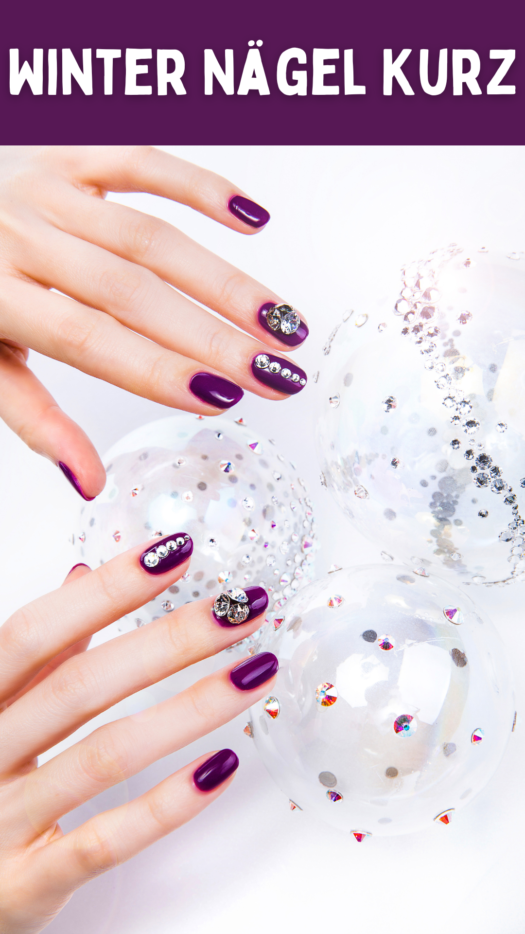 Winter Nägel Kurz