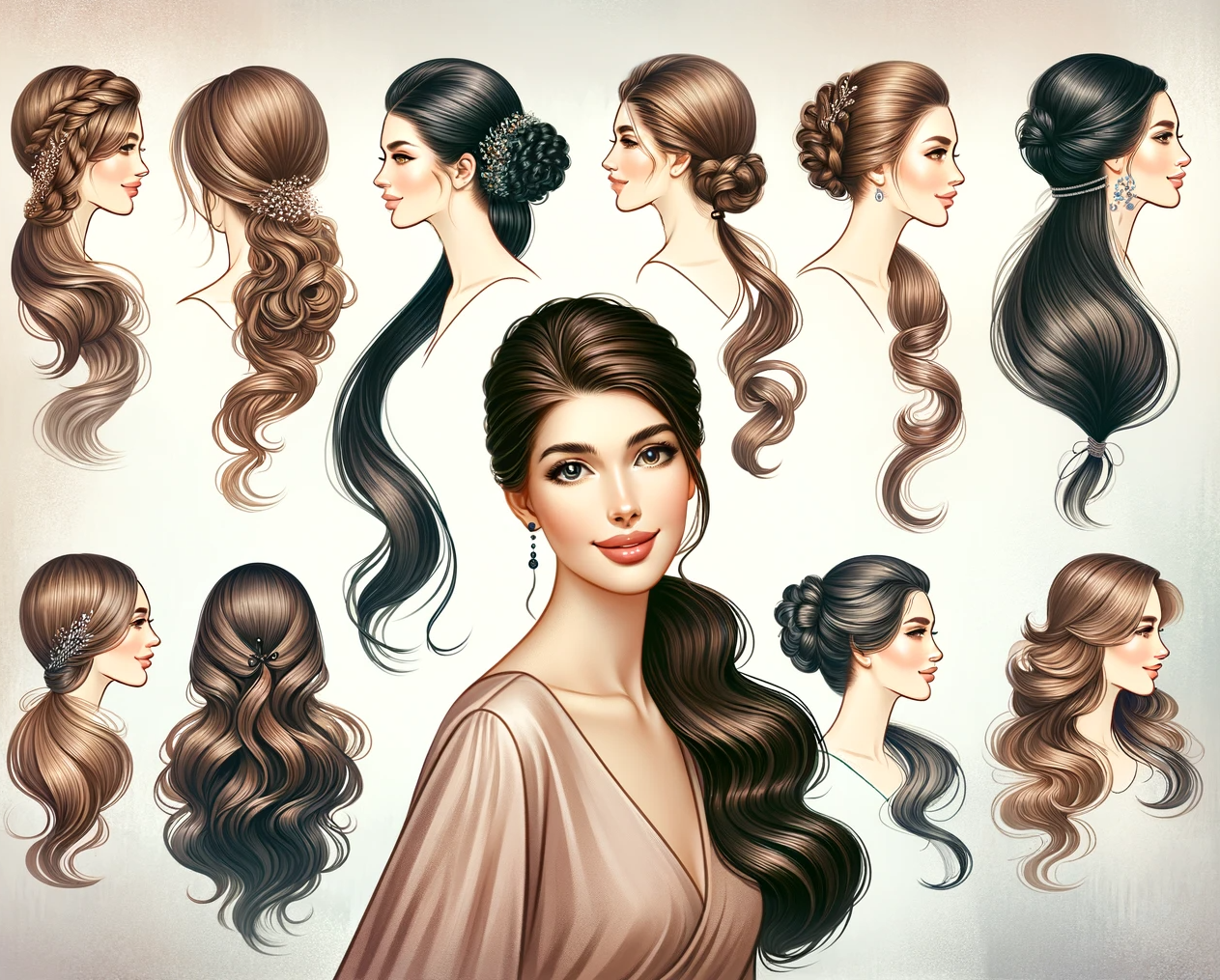 frisuren mit langen haaren