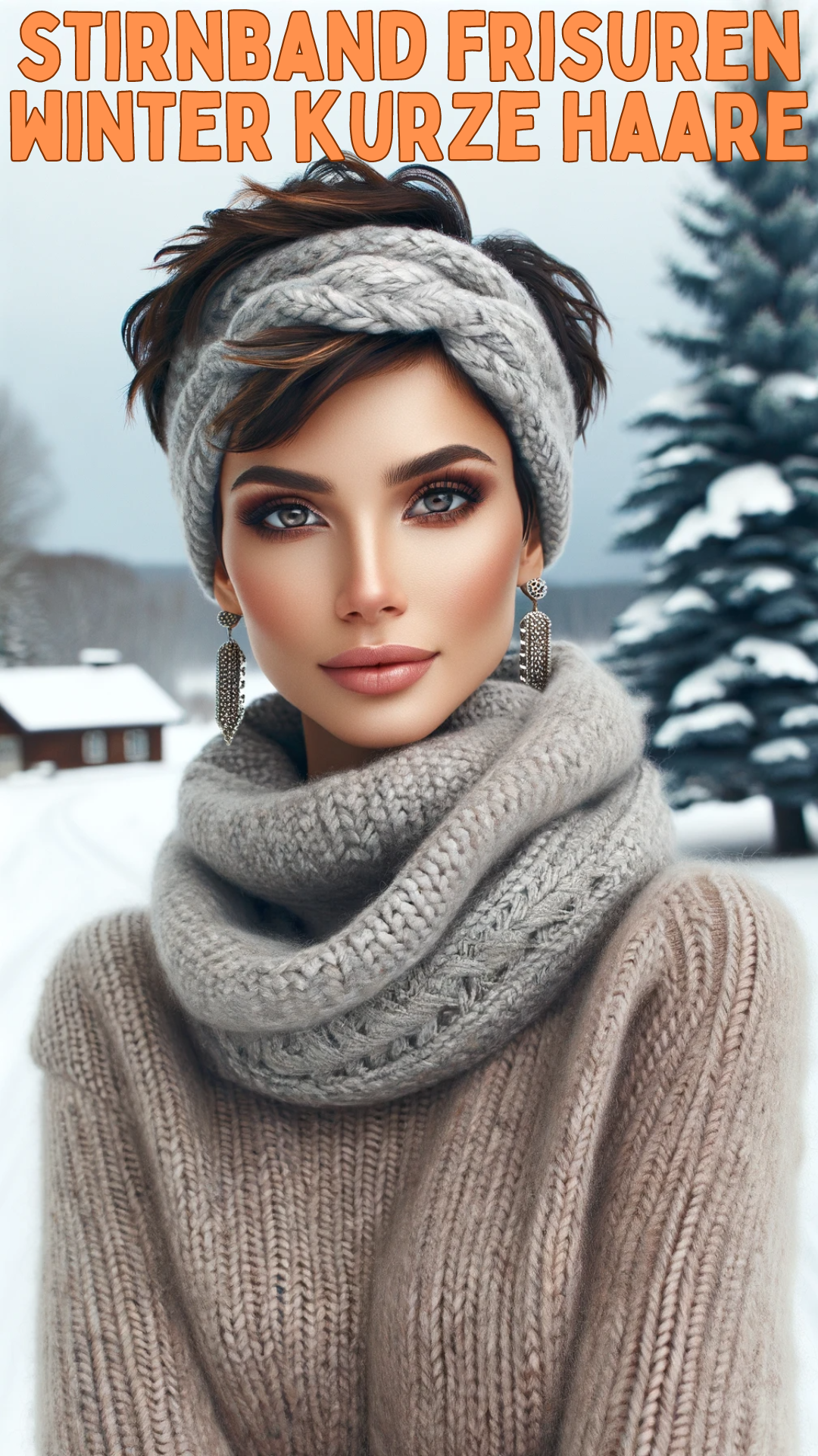 Trendige Stirnband-Frisuren für den Winter: Kurze Haare perfekt in Szene gesetzt