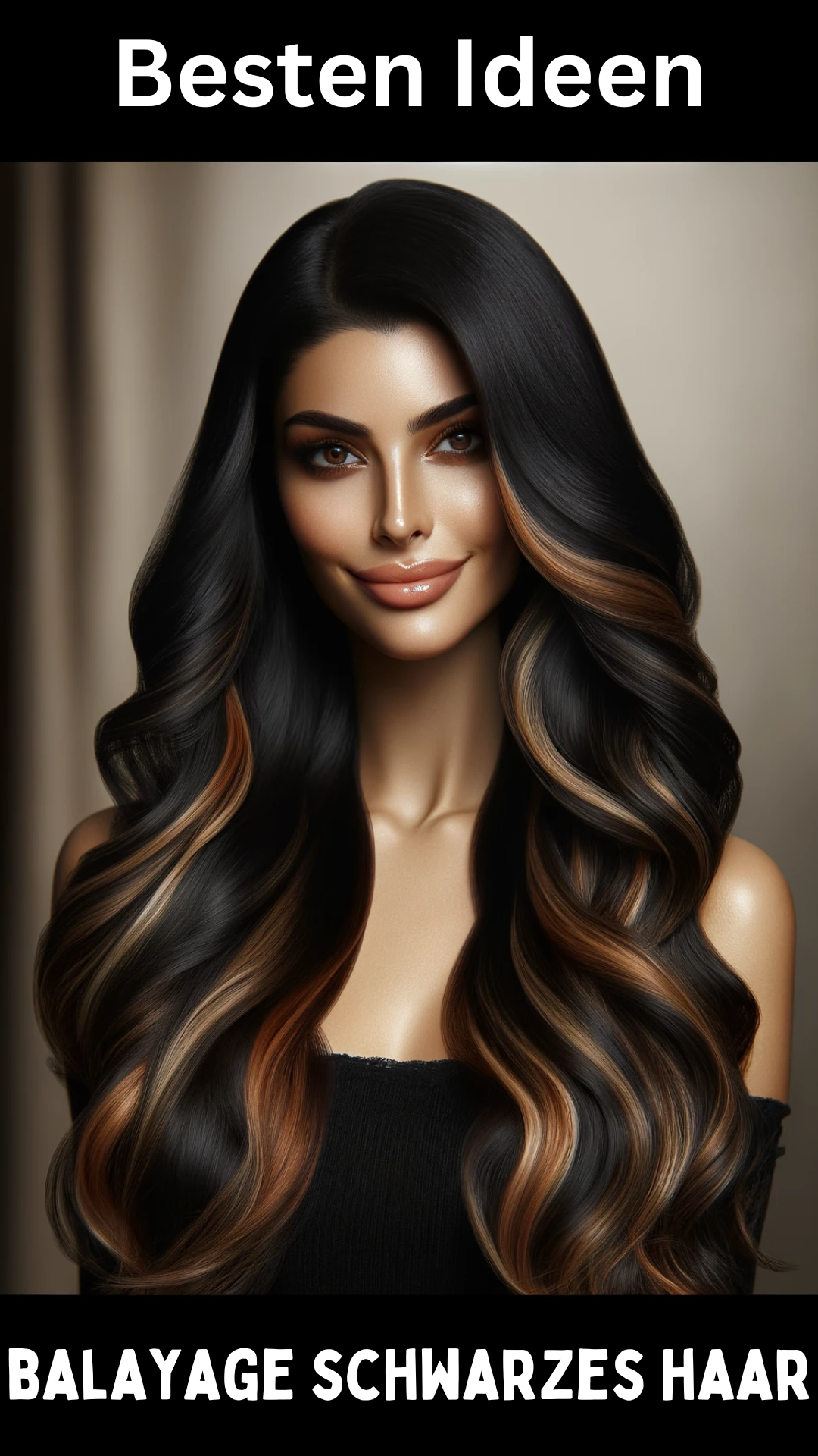 Besten ideen balayage schwarzes haar