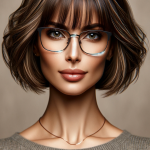 Trendige Frisuren Halblang mit Pony und Brille: Entdecken Sie Ihren Neuen Look!