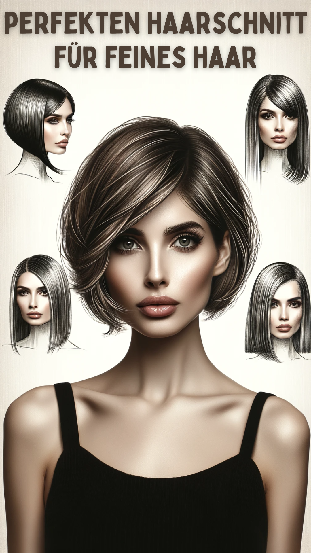 perfekten Haarschnitt für feines Haar