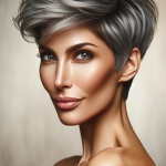 Graue Haare im Pixie Cut Wunder: Die Geheimnisse Hinter Dem Trendigen Look