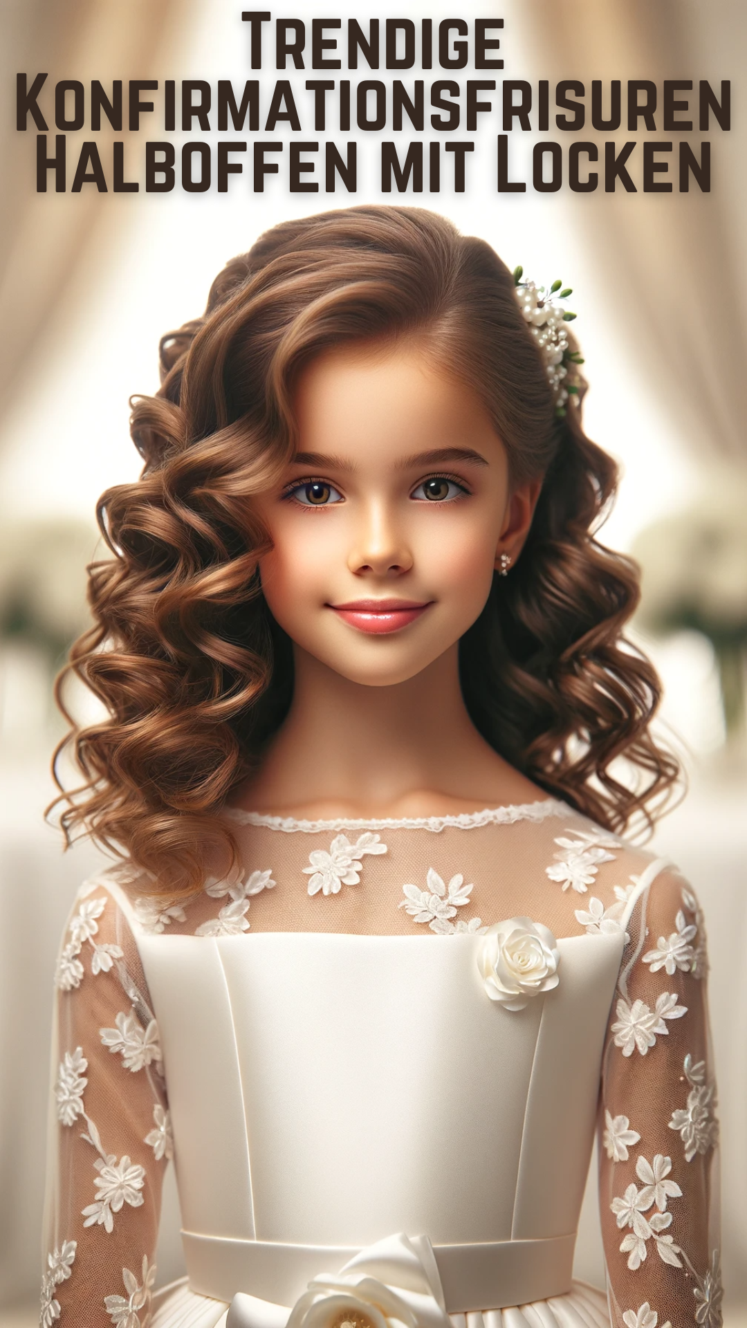 Trendige Konfirmationsfrisuren Halboffen mit Locken – Ein Styleguide für den Besonderen Tag