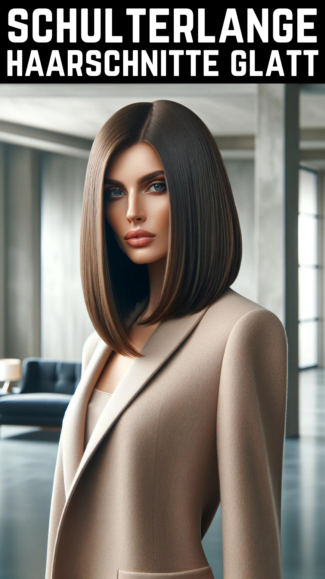 schulterlange haarschnitte glatt