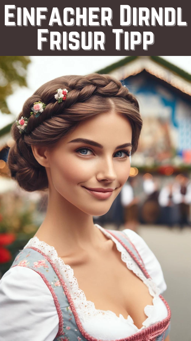 Wunderbar Dirndl Frisur Mittellang Ebenbild