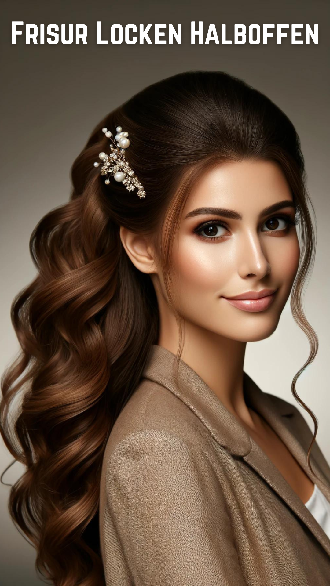 Frisur Locken Halboffen