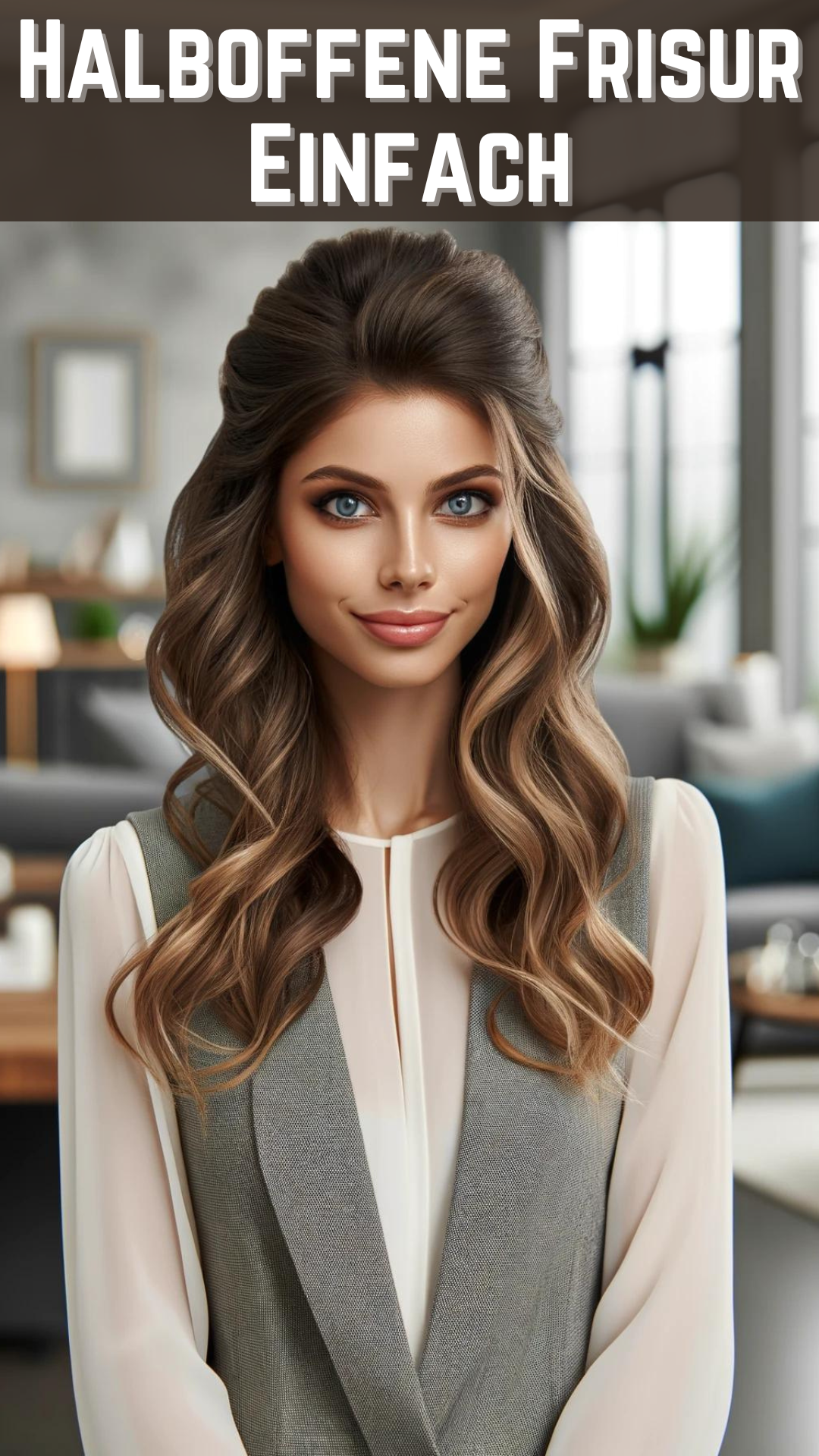 Halboffene Frisur Einfach