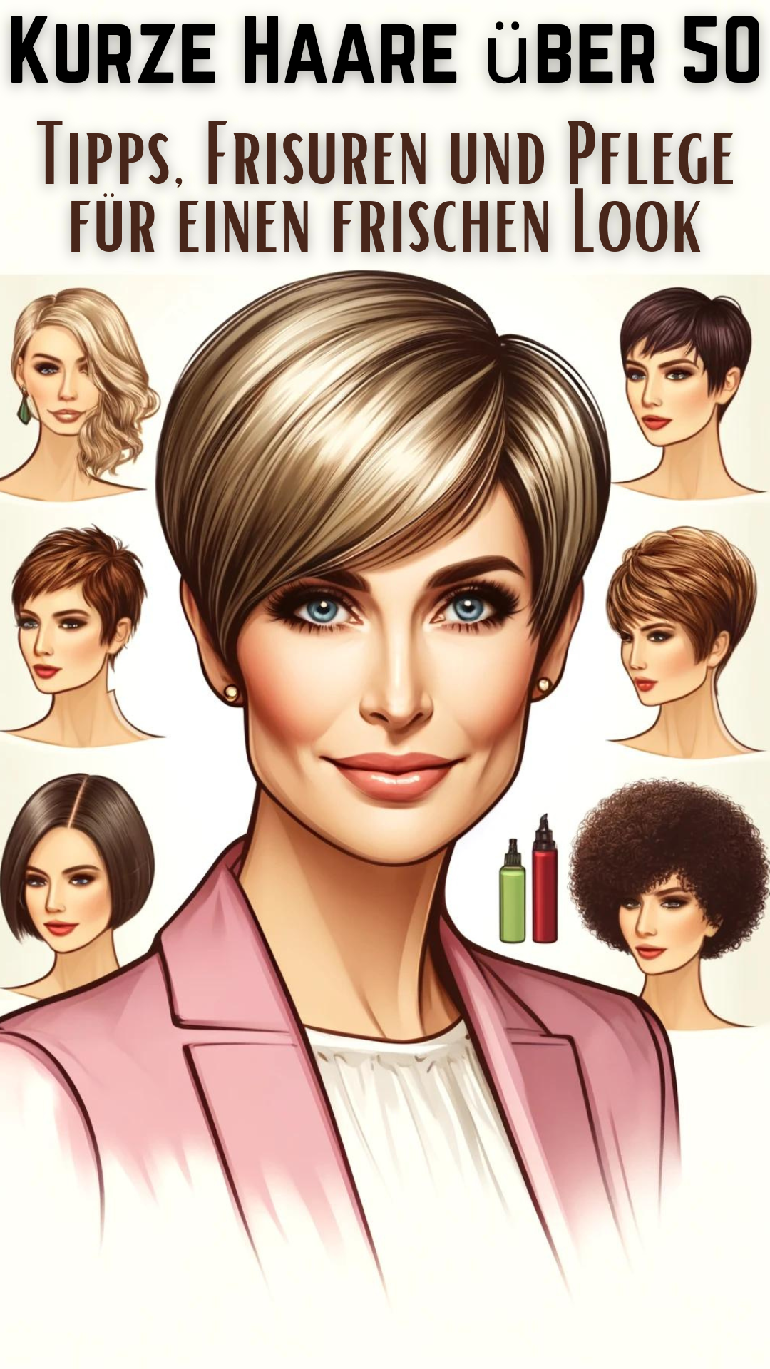 Kurze Haare über 50 Tipps, Frisuren und Pflege für einen frischen Look