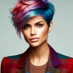 Kurze bunte Haare: Die besten Looks und Pflegetipps für auffällige Frisuren