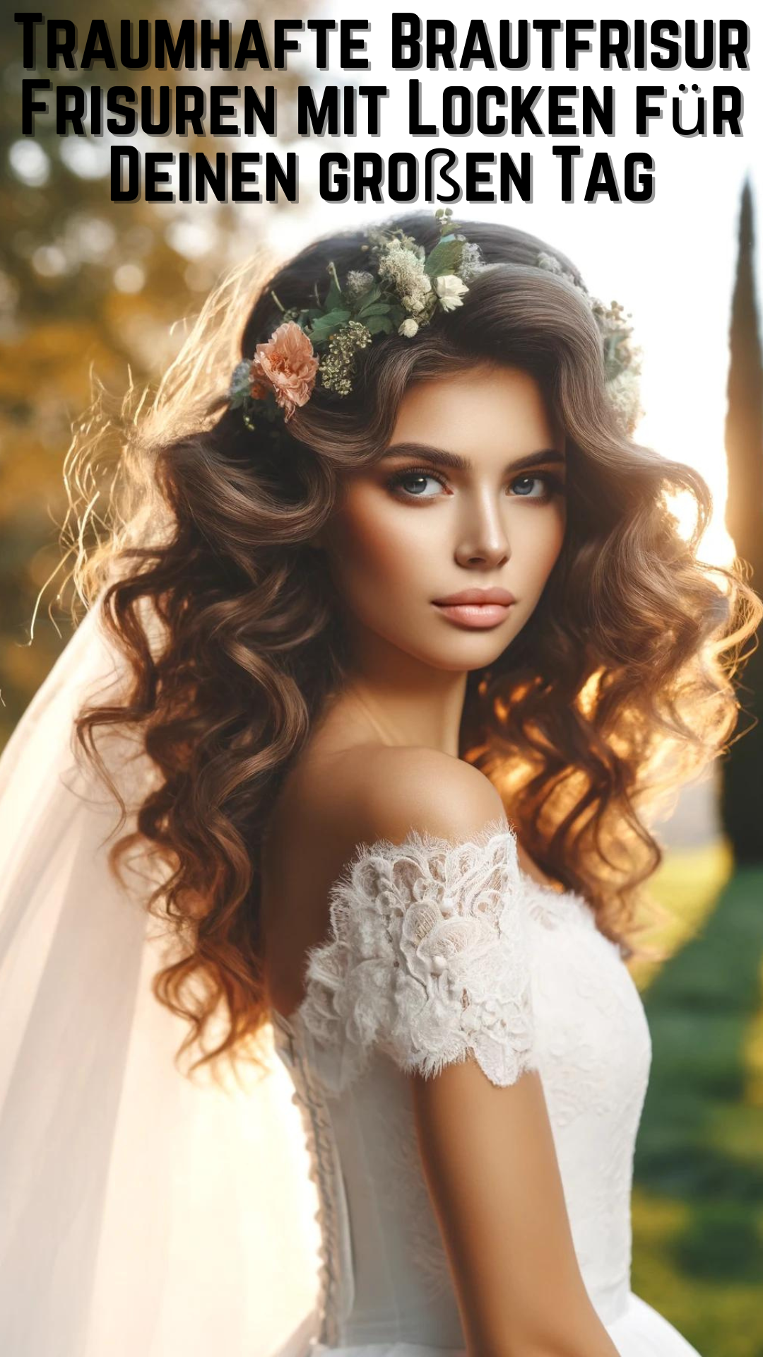 Traumhafte Brautfrisur Frisuren mit Locken für Deinen großen Tag