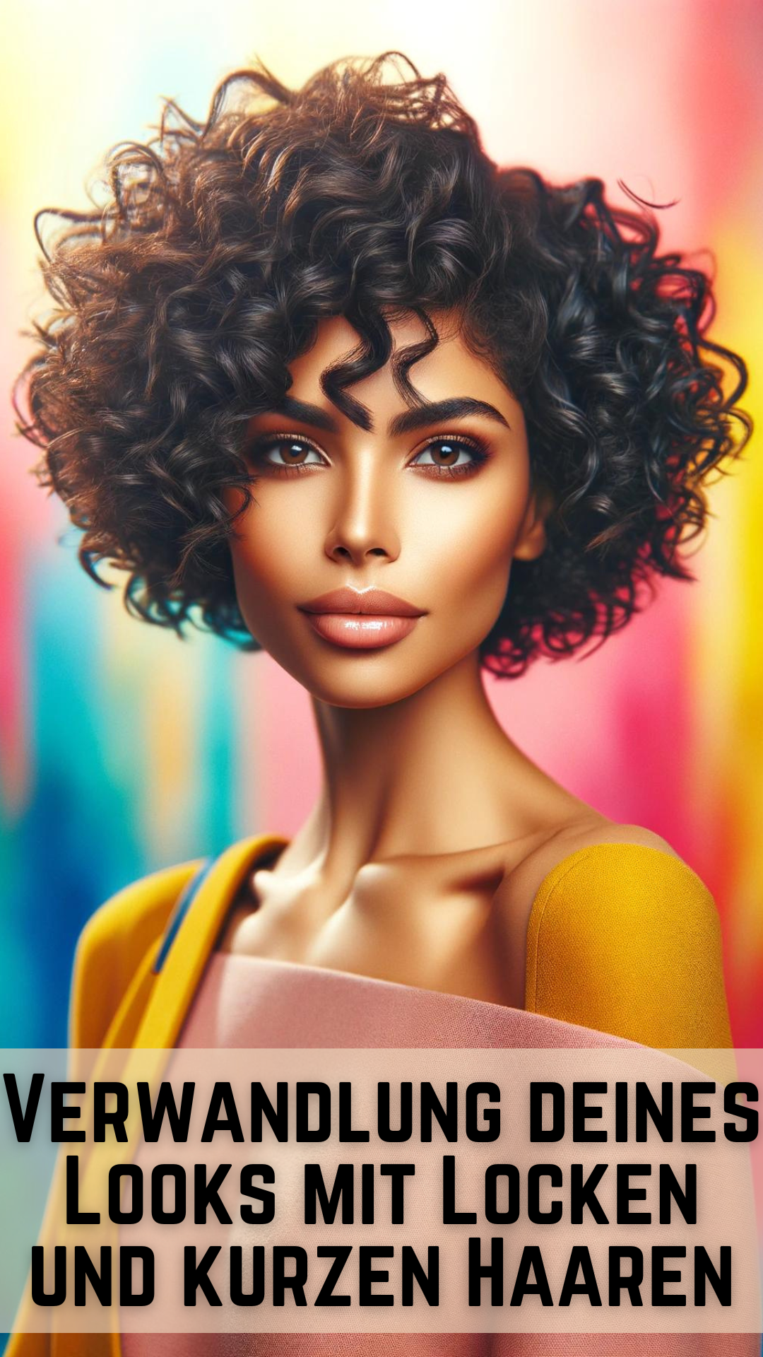 Verwandlung deines Looks mit Locken und kurzen Haaren