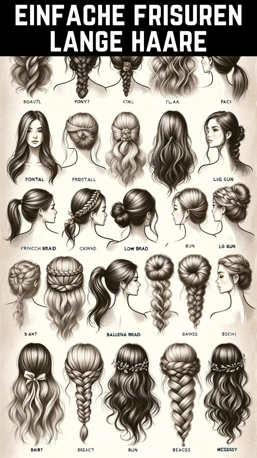 einfache frisuren lange haare