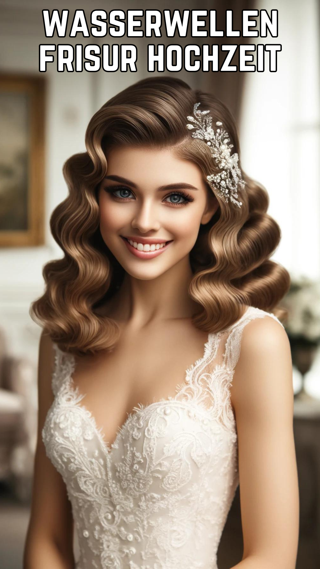 wasserwellen frisur hochzeit