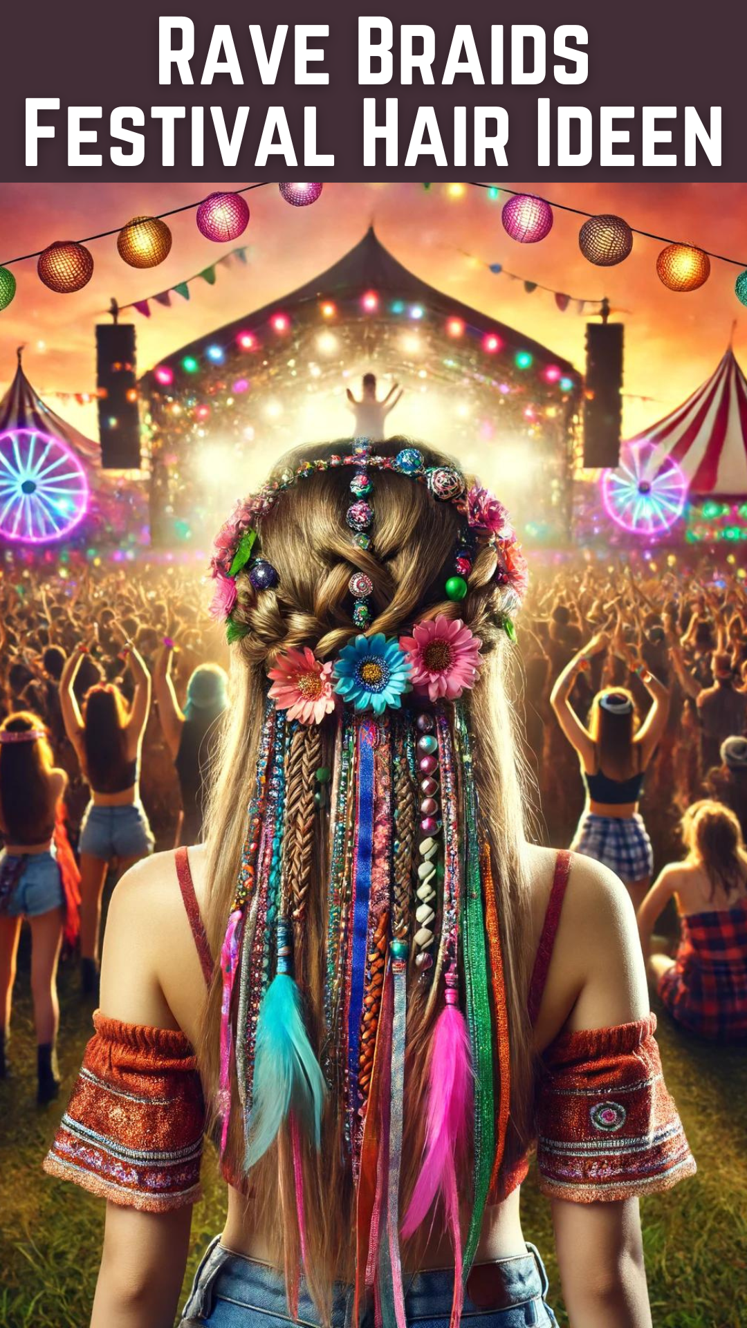 Rave Braids Festival Hair Ideen