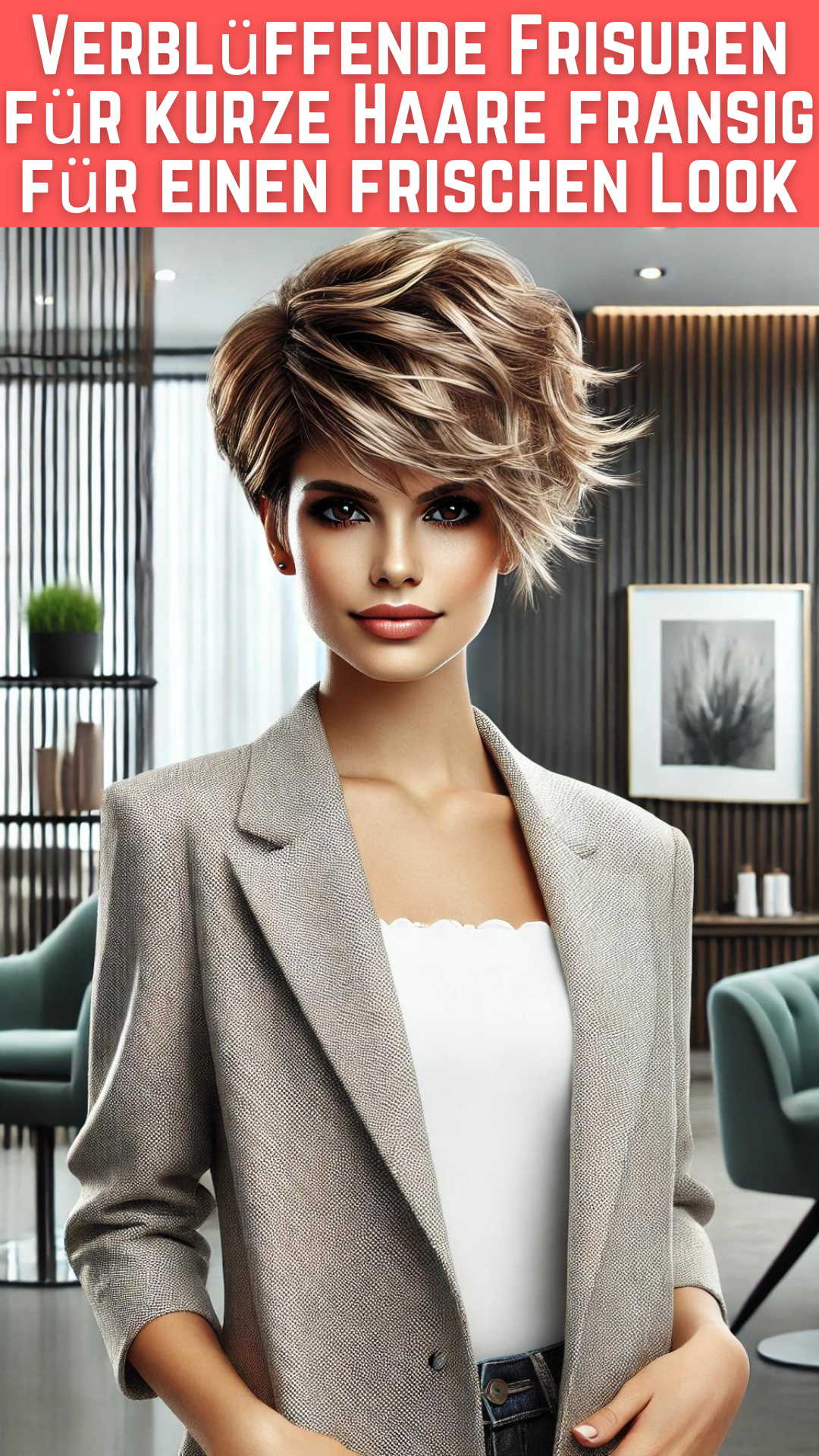 Verblüffende Frisuren für kurze Haare fransig für einen frischen Look