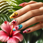 Verführerische Hibiskus Nägel Ideen die Du lieben wirst