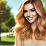 Warme blonde Haare für einen strahlenden Sommerlook