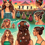 Einfache Festivalfrisuren für einen unvergesslichen Sommer