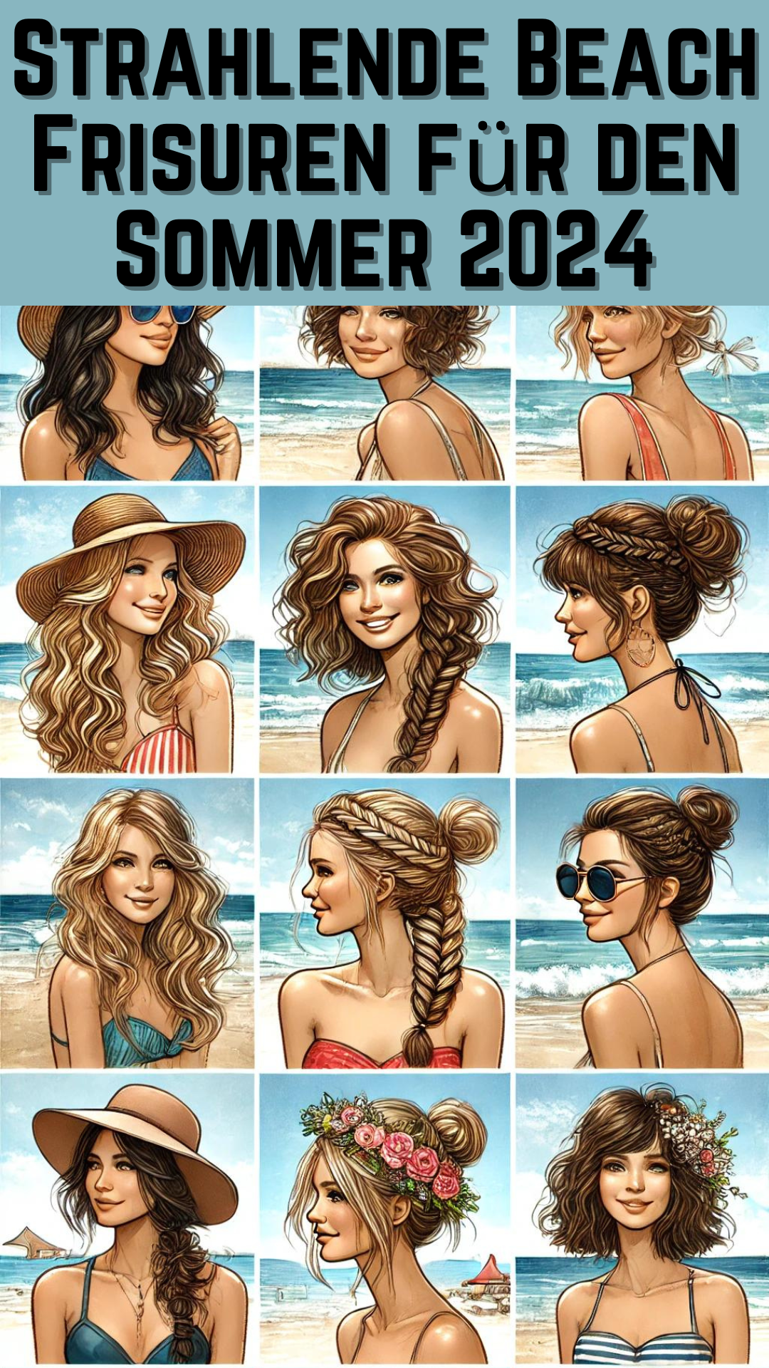 Strahlende Beach Frisuren für den Sommer 2024