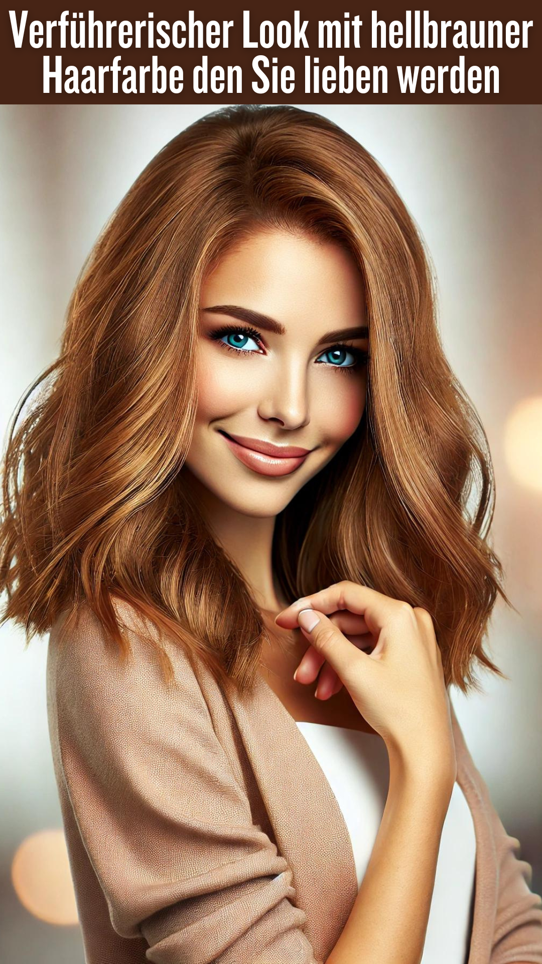 Verführerischer Look mit hellbrauner Haarfarbe den Sie lieben werden Verführerischer Look mit hellbrauner Haarfarbe den Sie lieben werden