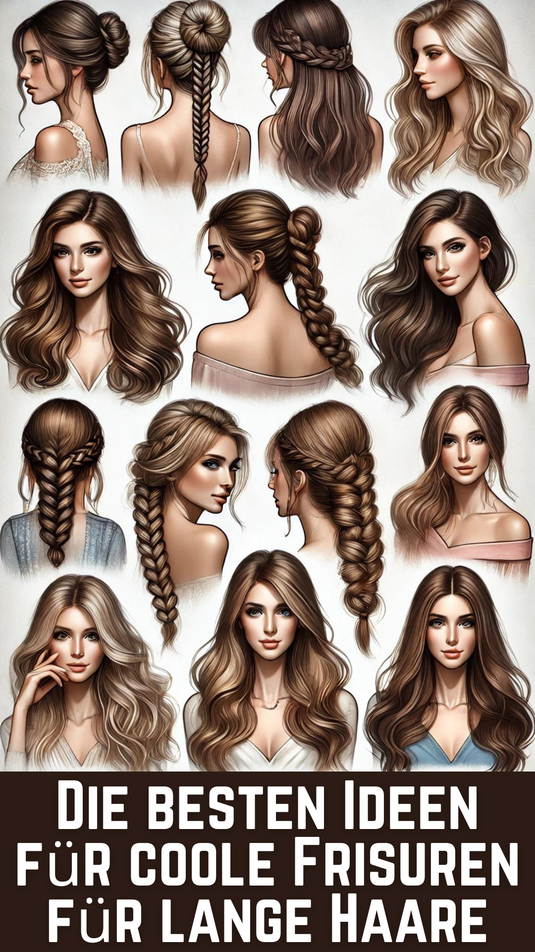 Die besten Ideen für coole Frisuren für lange Haare