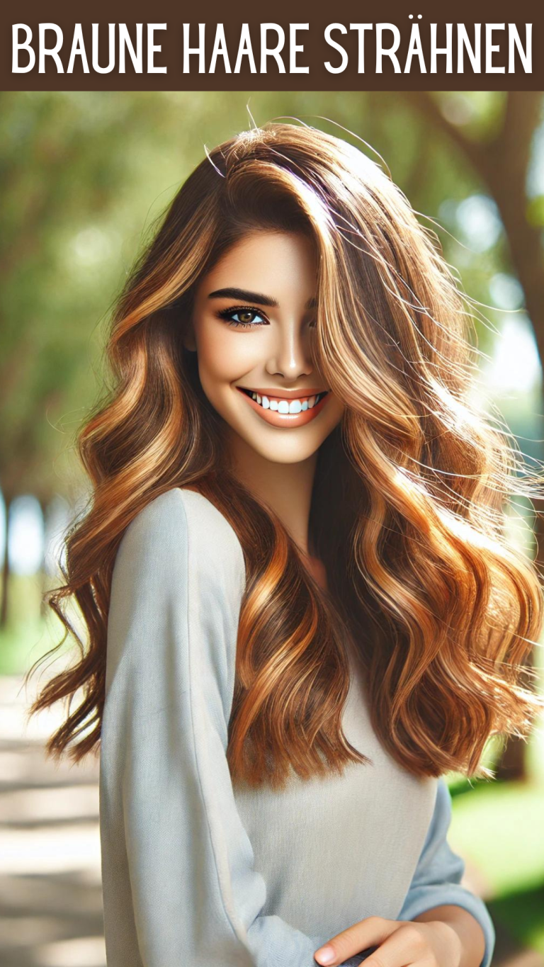 Braune Haare Lila Strahnen