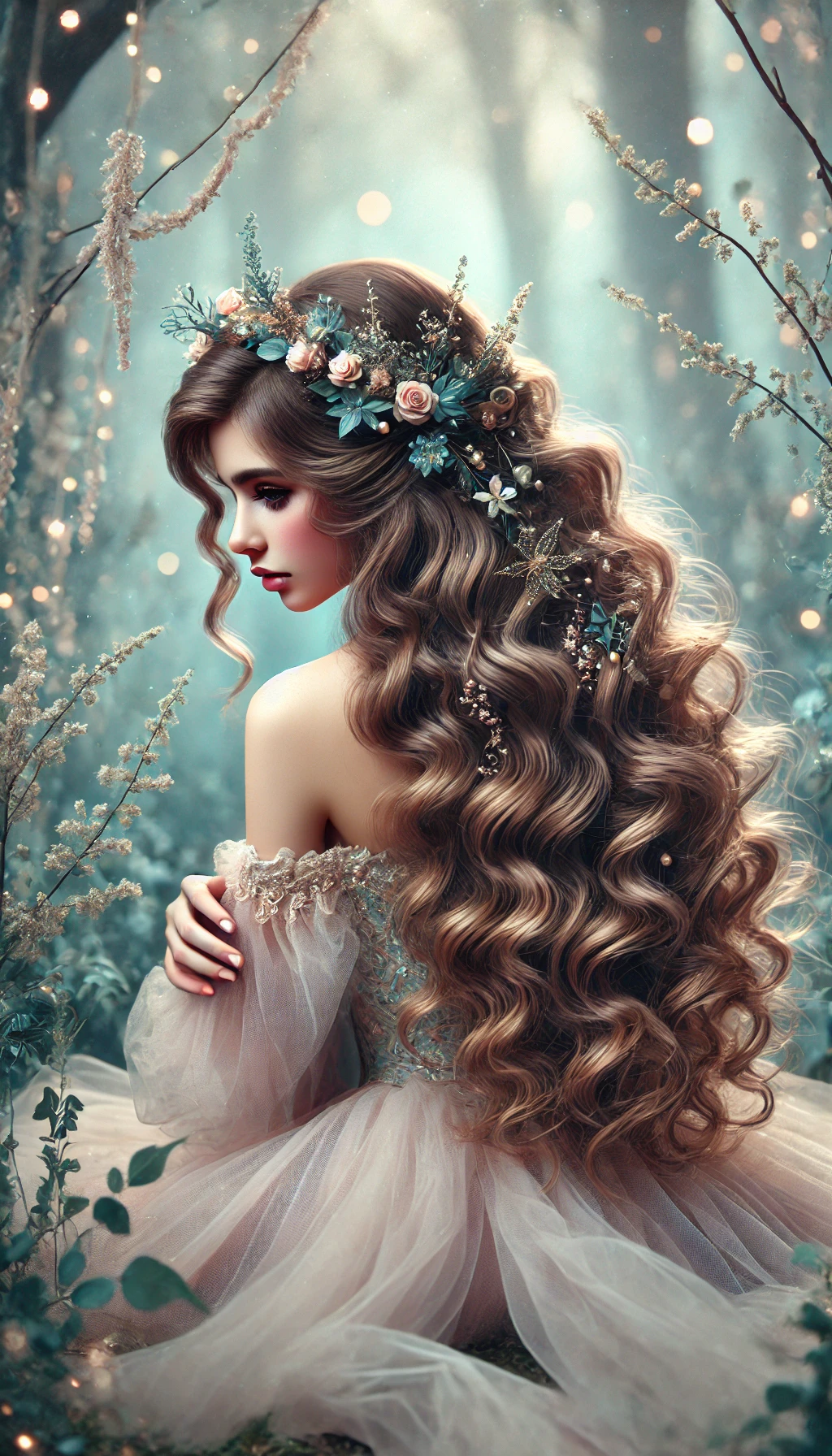 1. Feen Frisuren für lange Haare mit Locken