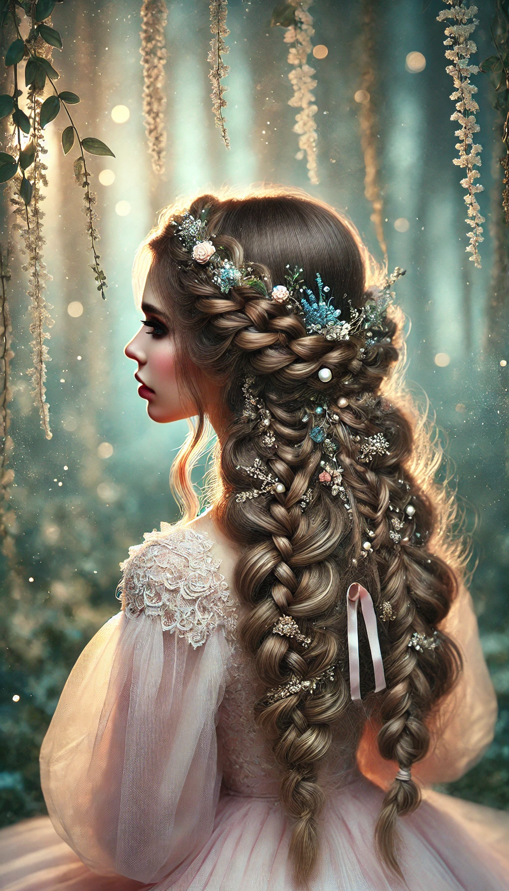 2. Geflochtene Feen Frisuren für lange Haare