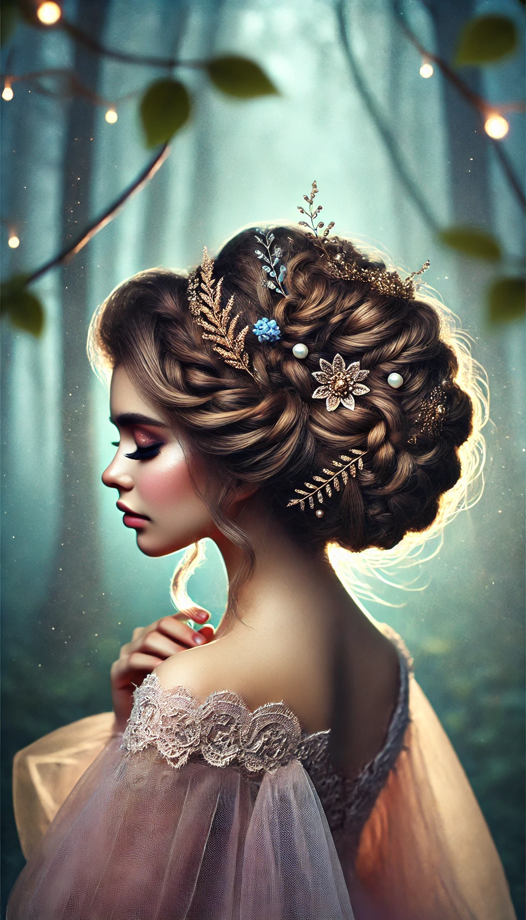 3. Hochgesteckte Feen Frisuren für lange Haare