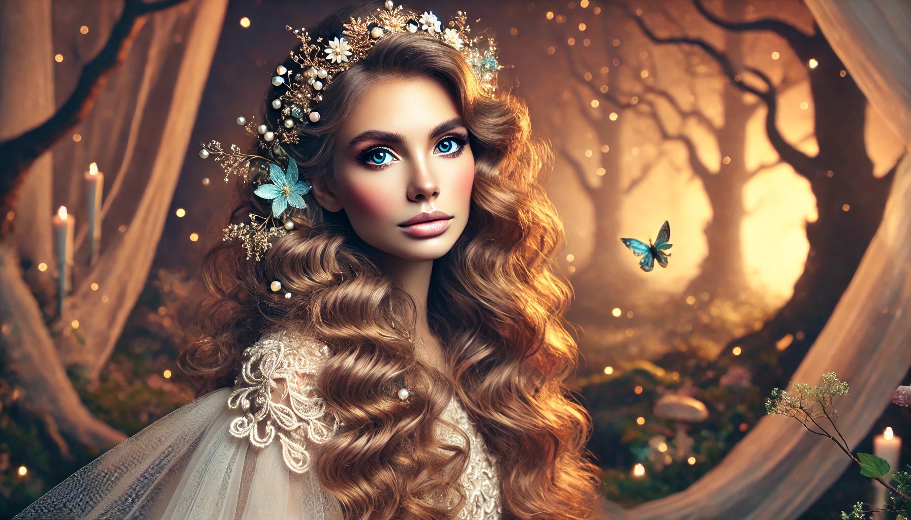 Feen Frisuren für lange Haare