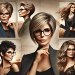 Moderne Frisuren ab 50 mit Brille für feines Haar Die besten Styles für mehr Volumen und jugendlichen Look