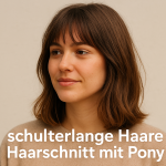 Mega stylisch und super easy Der schulterlange Haare Haarschnitt mit Pony ist zurück