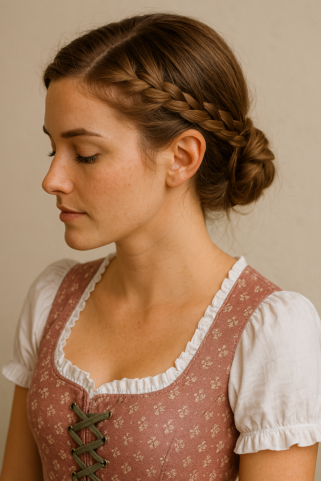 👉 Geflochtenes Haarband (ohne echtes Band)