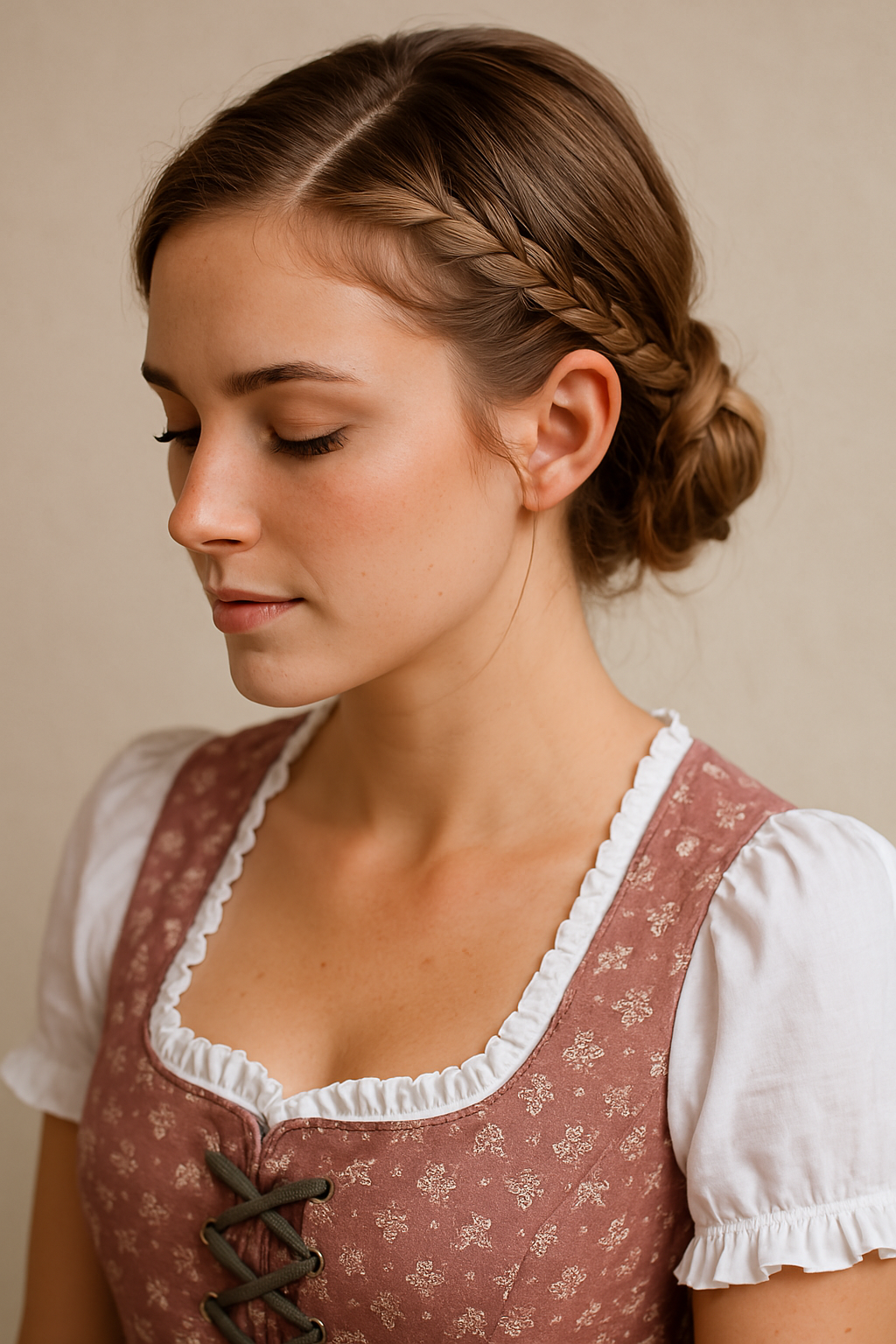 👉 Mini-French-Zopf zur Seite Kurze haare