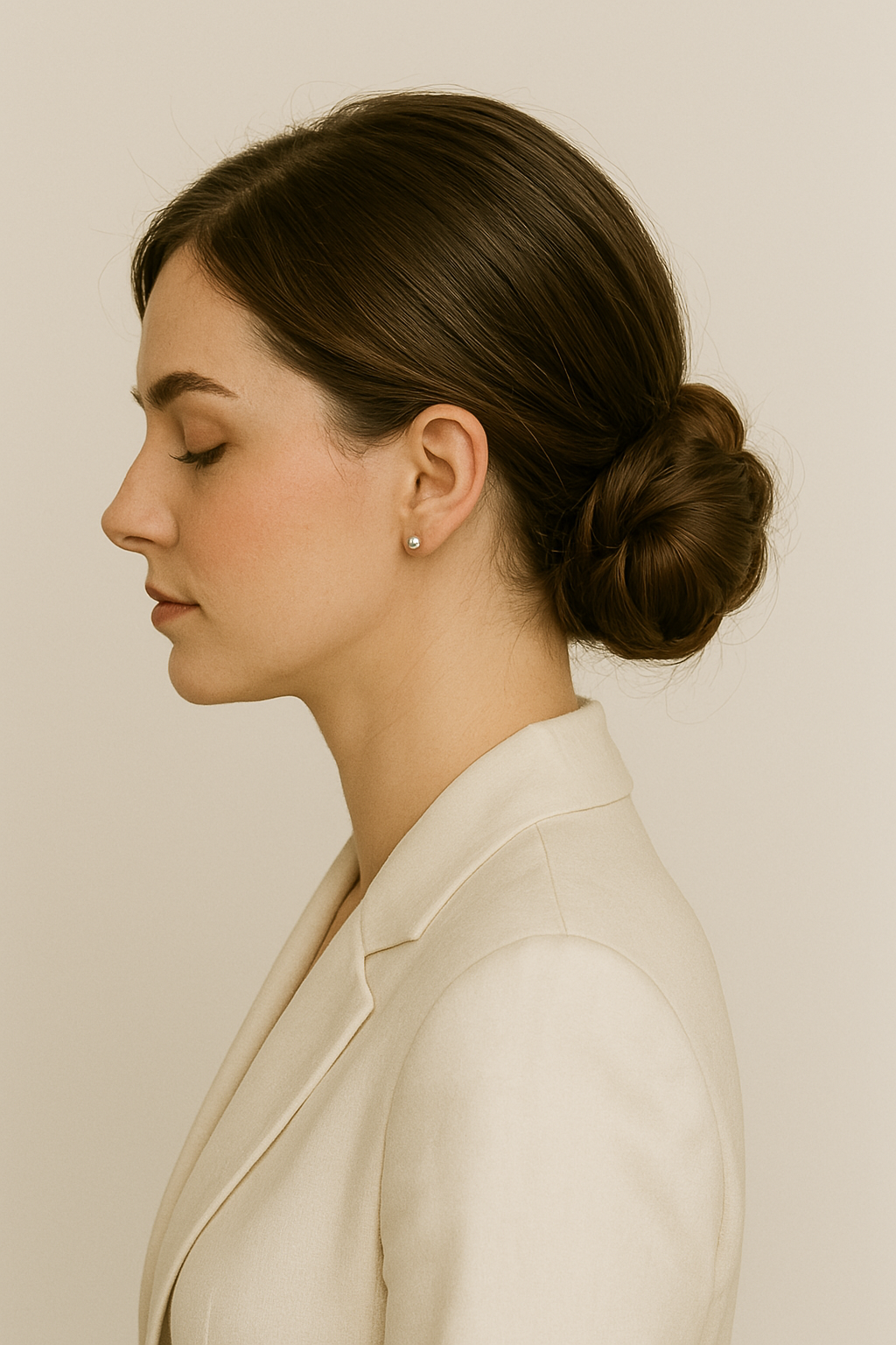 🧚‍♀️ Tiefer Chignon – schick, aber nicht steif