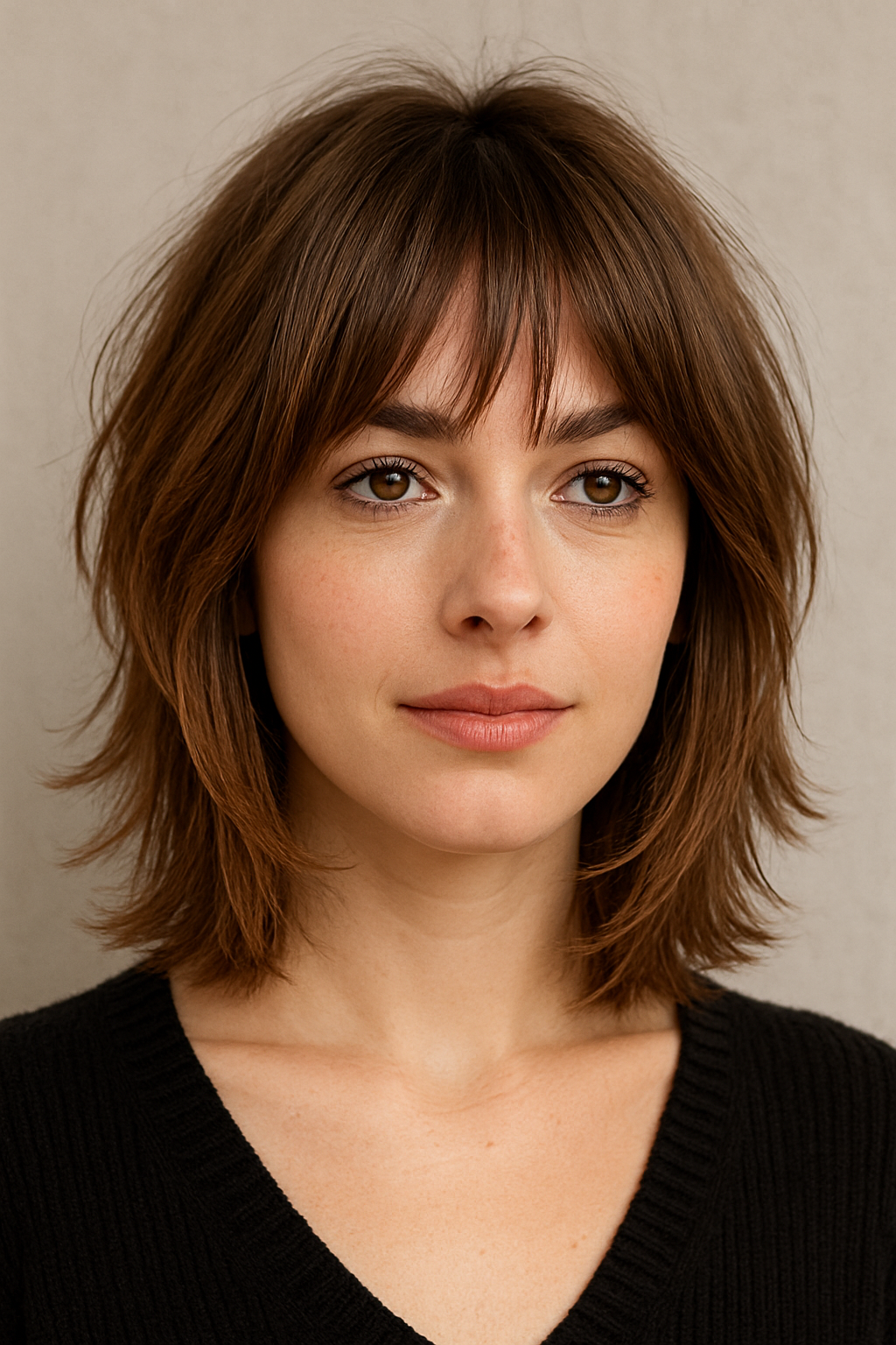 Fransenschnitt Feines Haar