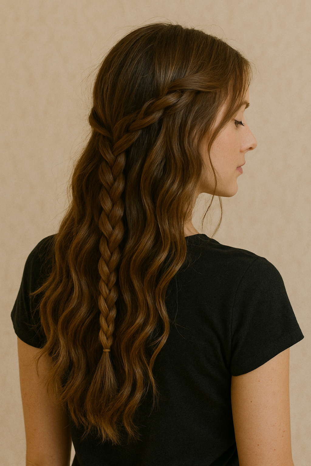 Boho-Zopf mit Haarband 🎡