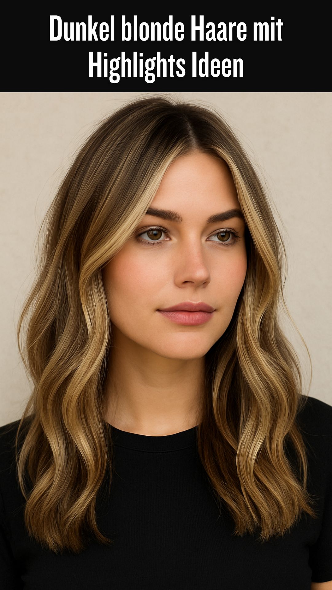 Dunkel blonde Haare mit Highlights Ideen